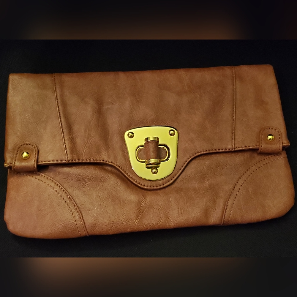 Vegan leather clutch